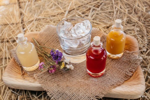 Фирменные настойки ресторана Prynada